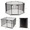 Steel Foldable Kid's Safe Play Yard Gate with Adjustable Panels